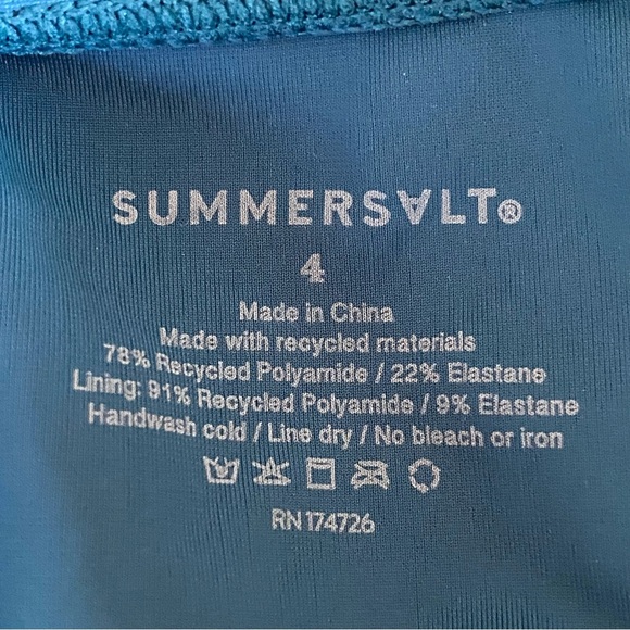 NEW Summersalt size 4 The Cinched one piece swimsuit Vacation Beach Resort Wear - Picture 9 of 11